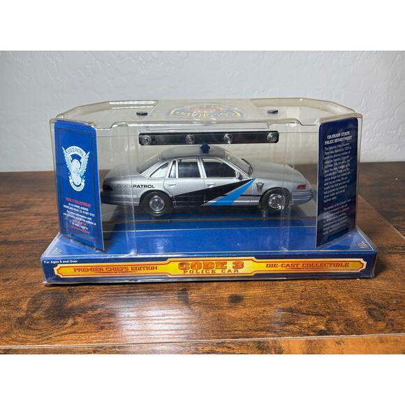 Code 3 Colorado State Model Police Car Die Cast Model 1:24- Patch- New in Box - Picture 2 of 6